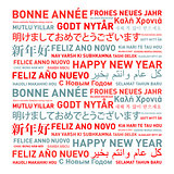Happy new year card from the world