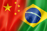 China and Brazil flag