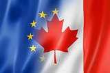 Europe and Canada flag
