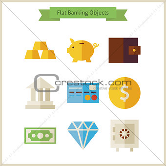 Flat Money and Banking Objects Set