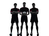 rugby  men players  silhouette