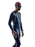man triathlon ironman athlete swimmers
