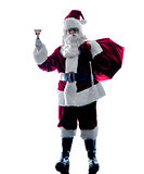 santa claus silhouette isolated