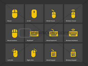 Desktop computer mouse and keyboard icons.