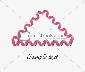 ribbon frame with text