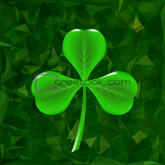 Green Clover Leaf Icon