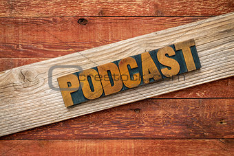 podcast rustic sign 