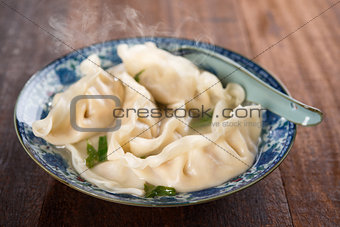 Dumplings soup 