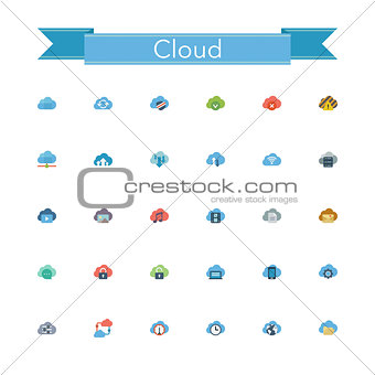 Cloud Flat Icons