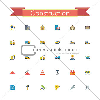 Construction Flat Icons