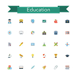 Education Flat Icons