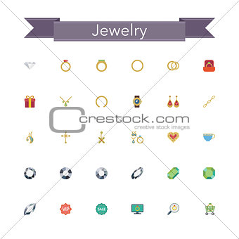 Jewelry Flat Icons