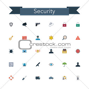 Security Flat Icons