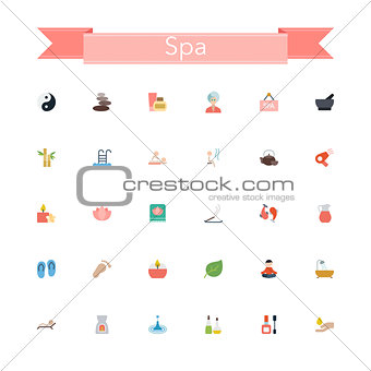 Spa Flat Icons