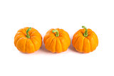 Small orange pumpkins, top view 