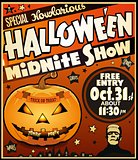 Halloween vintage poster