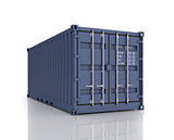 Rendering of a shipping container.