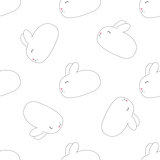 dot rabbit seamless pattern