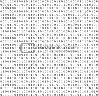 Binary system code vector grey background