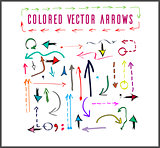 Colored vector arrows