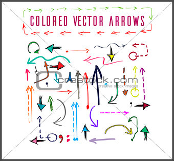 Colored vector arrows