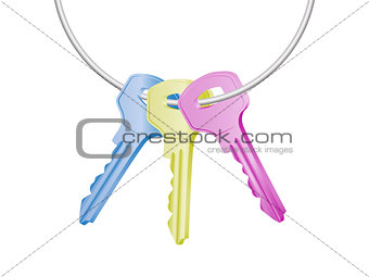 colorful keys