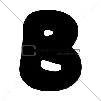B capital silhouette
