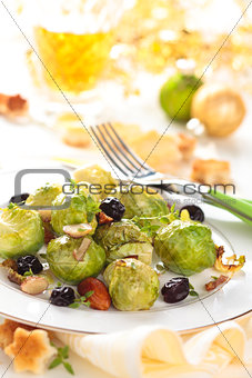Baked Brussel sprouts.