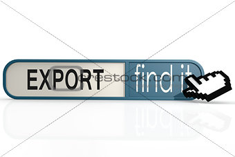 Export word on the blue find it banner