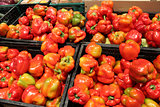 red pepper in supermarket