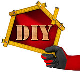 Do It Yourself - DIY -  Sign Shaped House