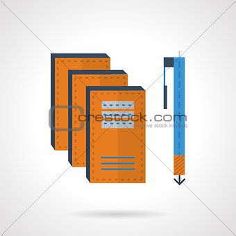 Writing flat color vector icon