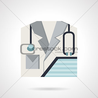 Physician flat style vector icon