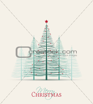 Vector Christmas Trees