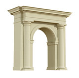 Perspective view of a classic arch