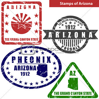 Stamps of Arizona, USA