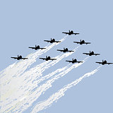 Show of force jets