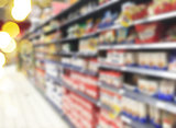 supermarket blured background