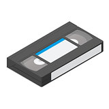 Video cassette  detailed isometric icon
