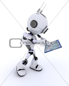 Robot with computer window