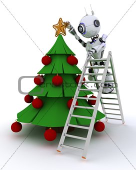 Robot trimming the tree