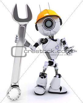 Robot builder with a wrench