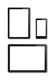 smartphone and digital tablet pc mockup template