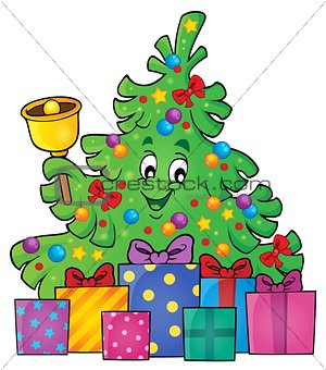 Christmas tree and gifts theme image 3