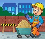 Construction worker theme image 2