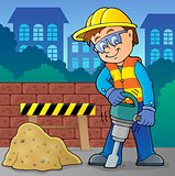Construction worker theme image 8