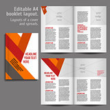 A4 book  Layout Design Template