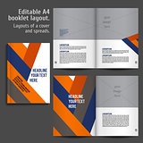 A4 book  Layout Design Template
