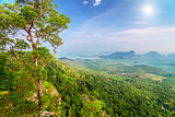 mountains and sunshine in Thailand