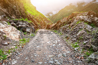 rural road in Nepal